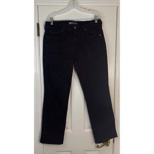 Levis Women’s 505 Straight Leg Stretch Jeans Faded Black 12 S/C‎